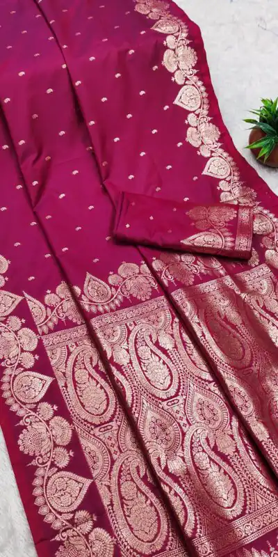 Pink Banarasi Silk Zari Work Saree | Sarees, Bollywood Sarees, Creative Sarees, Designer Sarees, Embroidered Sarees, Ethnic Saree, Modern Digital sarees, Party Wear Sarees