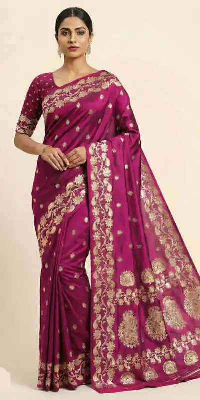 Pink Banarasi Soft Zari Lace Work Saree | Sarees, Bollywood Sarees, Creative Sarees, Designer Sarees, Embroidered Sarees, Ethnic Saree, Modern Digital sarees, Party Wear Sarees