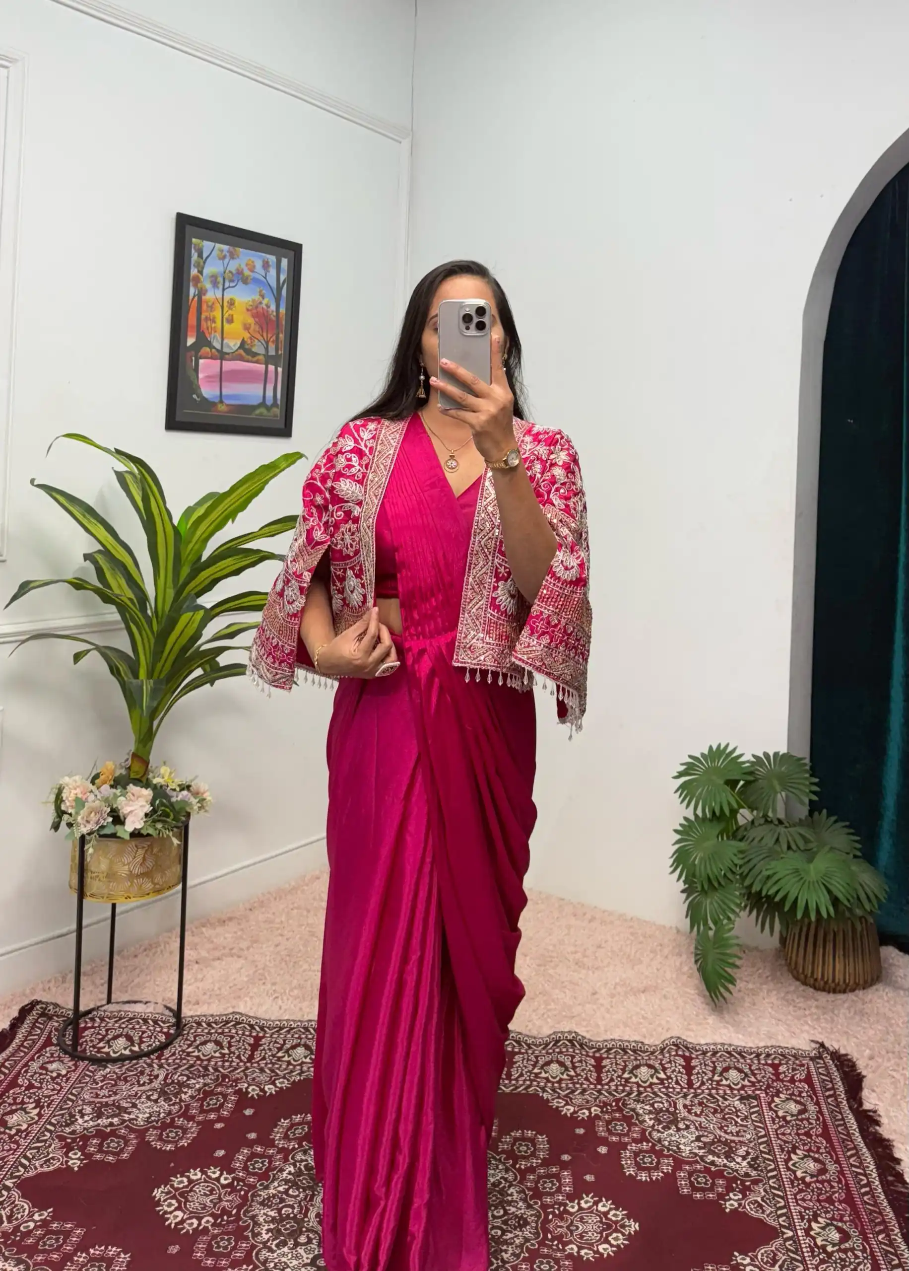 Pink Chinnon Fully Embroidery Koti Saree | Sarees, Bollywood Sarees, Creative Sarees, Designer Sarees, Embroidered Sarees, Ethnic Saree, Modern Digital sarees, Party Wear Sarees