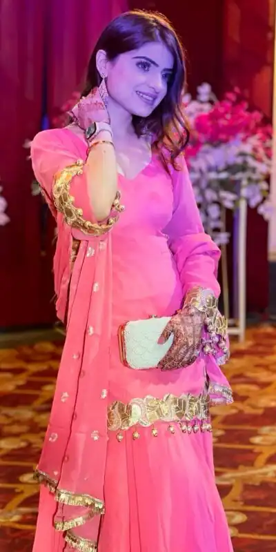 Pink Chinon Silk Embroidery Sequence Work Salwar Suit | Jump Suits, Salwar suit, Casual Suits, Creative suits, Designer Suits, Palazzo Suits, Party Wear Suits, Patiala Suits, Straight Suits