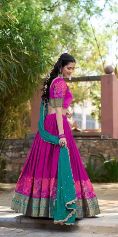 Pink Cotton Embroidery Lehenga Choli | Lehenga, Bollywood Lehenga, Creative Lehenga, Designer Lehenga, Embroidered Lehenga, Party Wear Lehenga