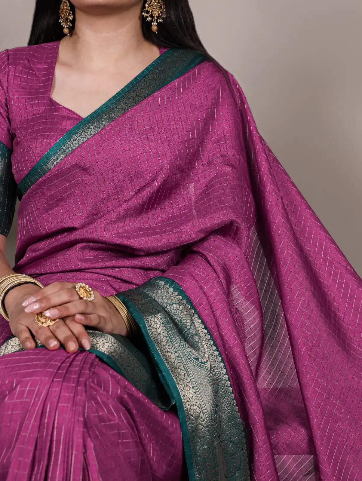 Pink Dola Chex Zari Work Saree | Sarees, Bollywood Sarees, Creative Sarees, Designer Sarees, Embroidered Sarees, Ethnic Saree, Modern Digital sarees, Party Wear Sarees