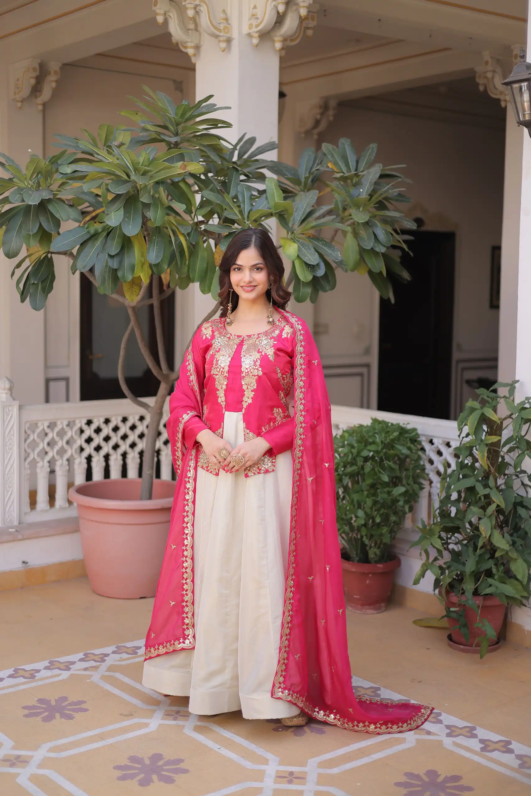 Pink Glass Roman Sequins Work Gown | Gowns, Bollywood Gowns, Creative Gowns, Designer Gowns, Embroidered Gowns, Party Wear Gowns