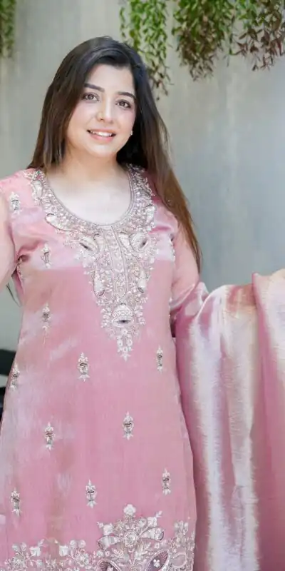 Pink Jimmy Choo Embroidery Lace Work Salwar Suit | Jump Suits, Salwar suit, Casual Suits, Creative suits, Designer Suits, Palazzo Suits, Party Wear Suits, Patiala Suits, Straight Suits