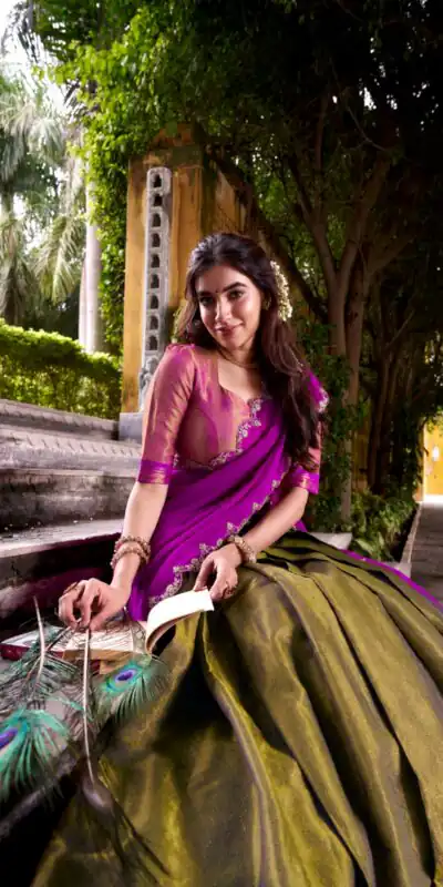 Pink Kanchipuram Weaving Lehenga Choli | Lehenga, Bollywood Lehenga, Creative Lehenga, Designer Lehenga, Embroidered Lehenga, Party Wear Lehenga