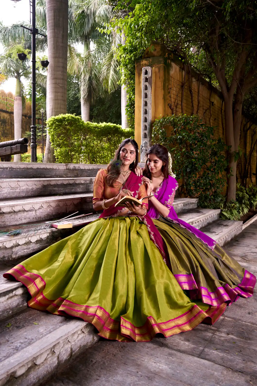 Pink Kanchipuram Weaving Lehenga Choli | Lehenga, Bollywood Lehenga, Creative Lehenga, Designer Lehenga, Embroidered Lehenga, Party Wear Lehenga