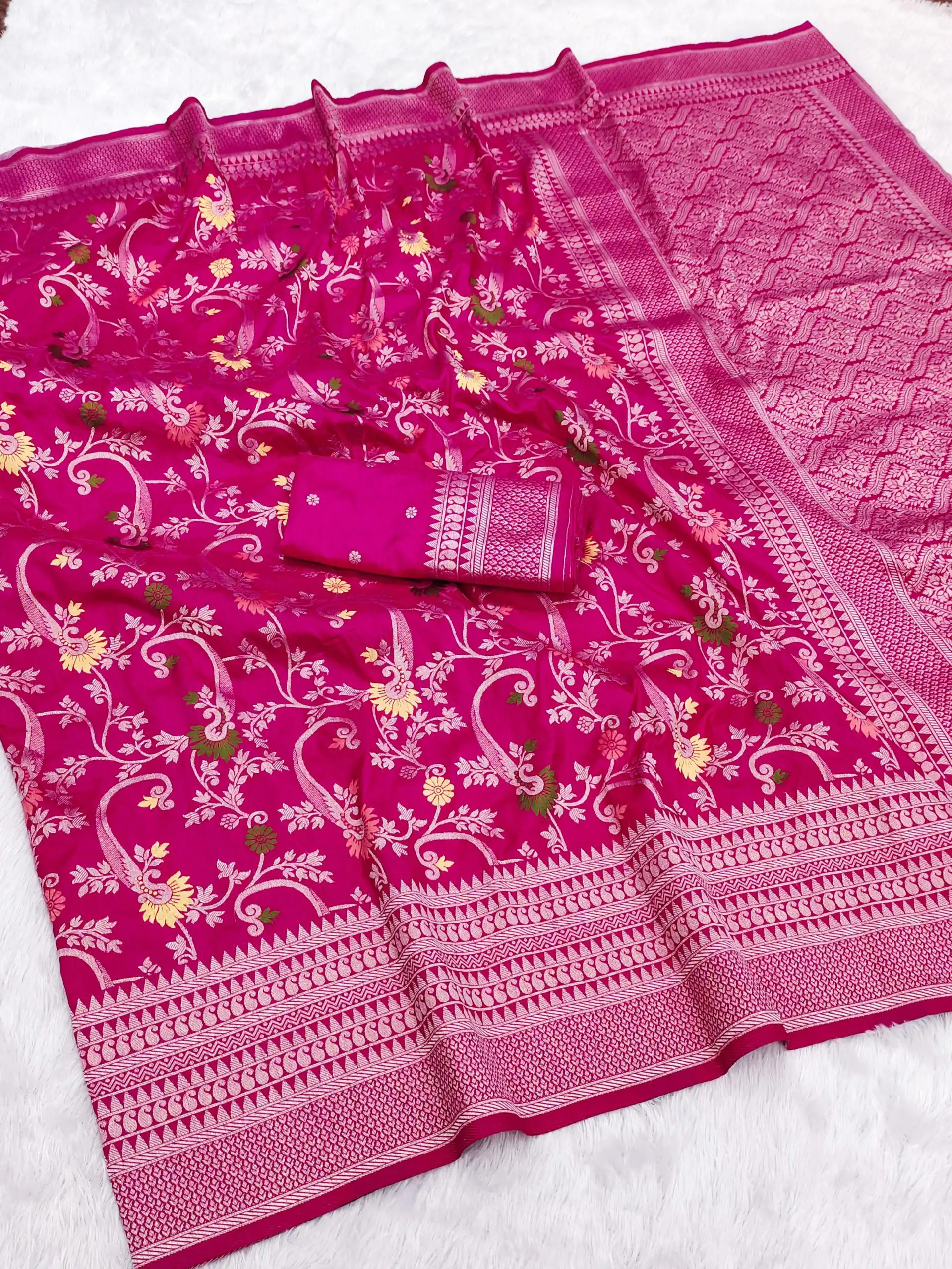 Pink Khaddi Pashmina Lace Zari Work Saree | Sarees, Bollywood Sarees, Creative Sarees, Designer Sarees, Embroidered Sarees, Ethnic Saree, Modern Digital sarees, Party Wear Sarees
