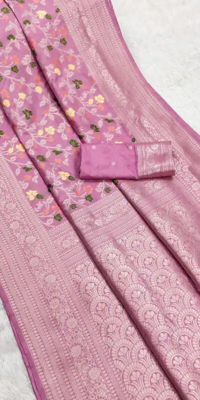 Pink Khaddi Pashmina Zari Work Saree | Sarees, Bollywood Sarees, Creative Sarees, Designer Sarees, Embroidered Sarees, Ethnic Saree, Modern Digital sarees, Party Wear Sarees