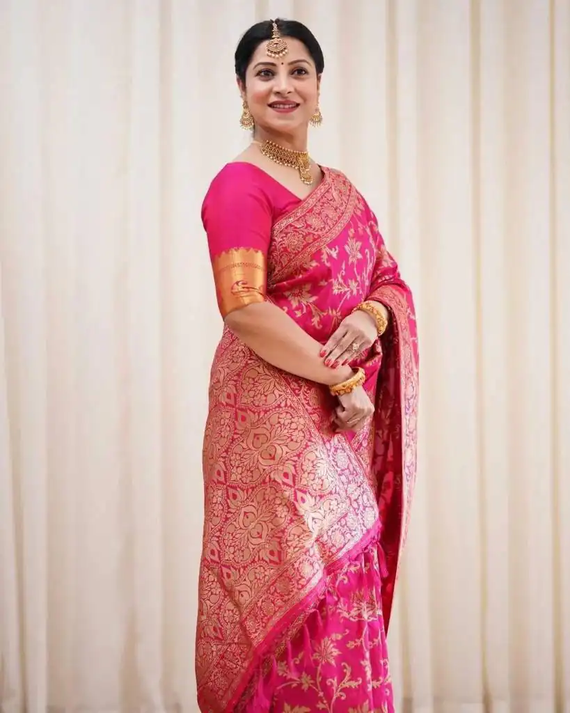 Pink Lichi Silk Lace Border Work Saree | Sarees, Bollywood Sarees, Creative Sarees, Designer Sarees, Embroidered Sarees, Ethnic Saree, Modern Digital sarees, Party Wear Sarees