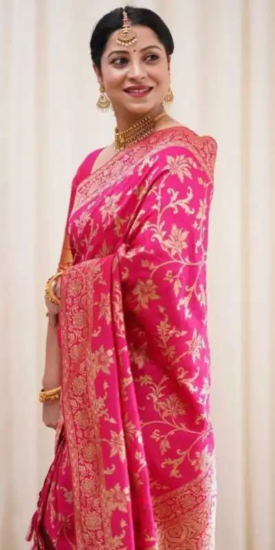 Pink Lichi Silk Lace Border Work Saree | Sarees, Bollywood Sarees, Creative Sarees, Designer Sarees, Embroidered Sarees, Ethnic Saree, Modern Digital sarees, Party Wear Sarees