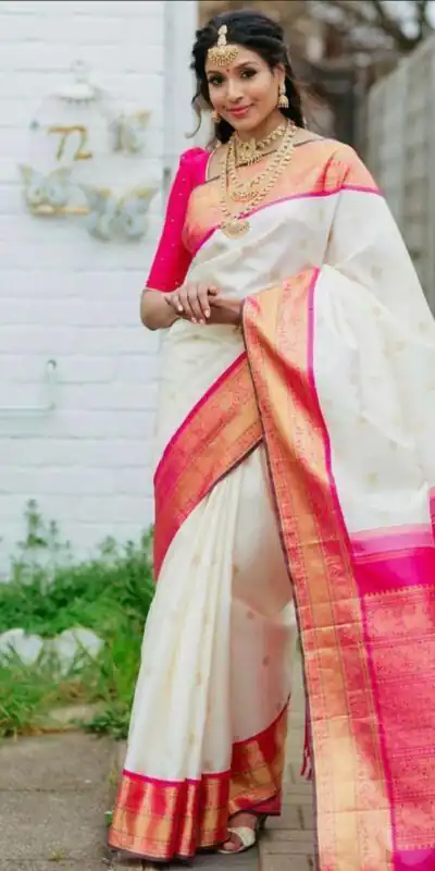 Pink Lichi Silk With Lace Jacquard Work Saree | Sarees, Bollywood Sarees, Creative Sarees, Designer Sarees, Embroidered Sarees, Ethnic Saree, Modern Digital sarees, Party Wear Sarees
