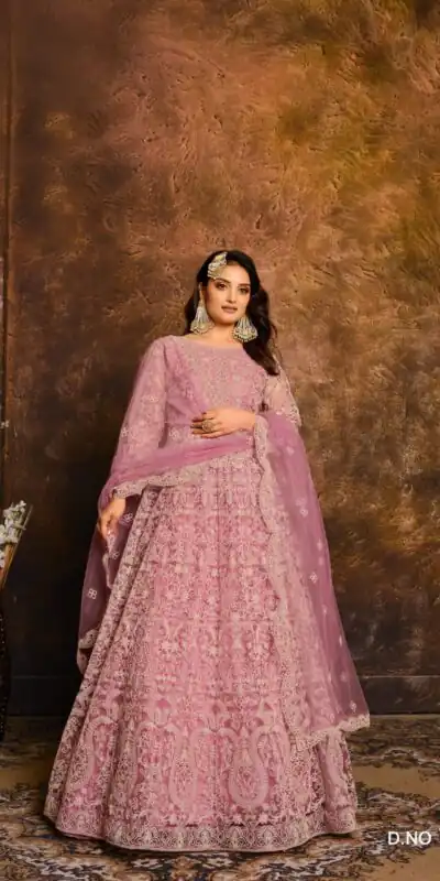 Pink Net Embroidery Work Salwar Suit | Jump Suits, Salwar suit, Casual Suits, Creative suits, Designer Suits, Palazzo Suits, Party Wear Suits, Patiala Suits, Straight Suits