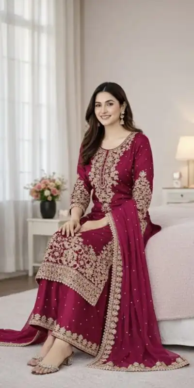 Pink Organza Silk Embroidery Work Salwar Suit | Jump Suits, Salwar suit, Casual Suits, Creative suits, Designer Suits, Palazzo Suits, Party Wear Suits, Patiala Suits, Straight Suits