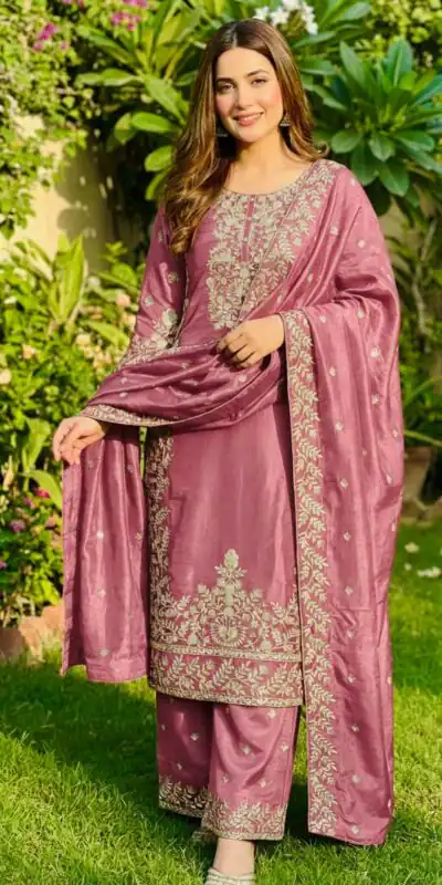 Pink Organza Silk With Sequence Work Salwar Suit | Jump Suits, Salwar suit, Casual Suits, Creative suits, Designer Suits, Palazzo Suits, Party Wear Suits, Patiala Suits, Straight Suits
