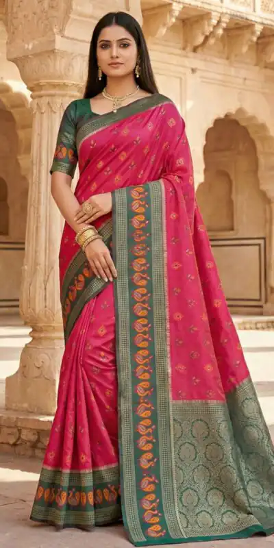 Pink Pochampalli Silk Lace Zari Work Saree | Sarees, Bollywood Sarees, Creative Sarees, Designer Sarees, Embroidered Sarees, Ethnic Saree, Modern Digital sarees, Party Wear Sarees