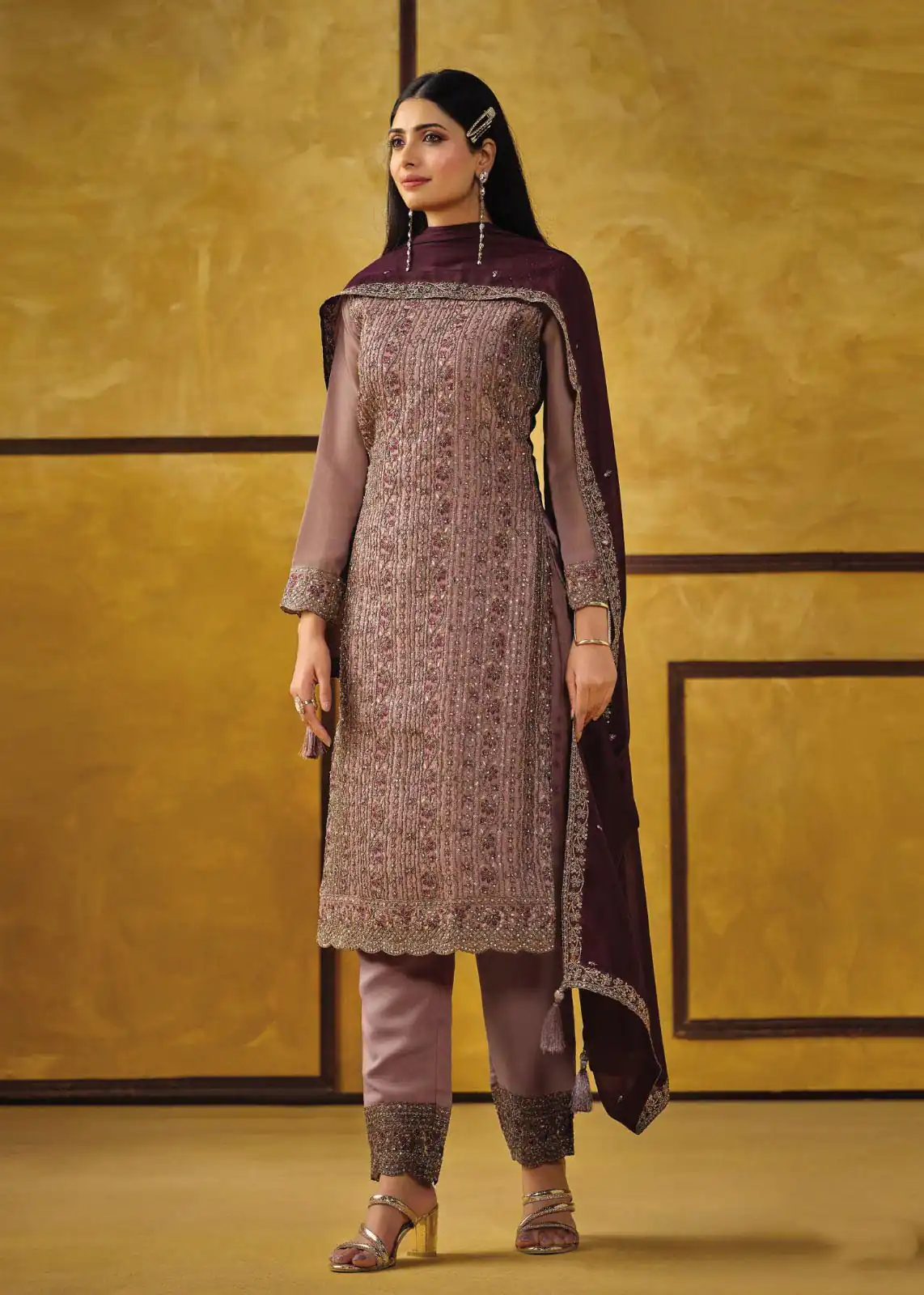 Pink Rangoli Coding Sequence Work Salwar Suit | Jump Suits, Salwar suit, Casual Suits, Creative suits, Designer Suits, Palazzo Suits, Party Wear Suits, Patiala Suits, Straight Suits