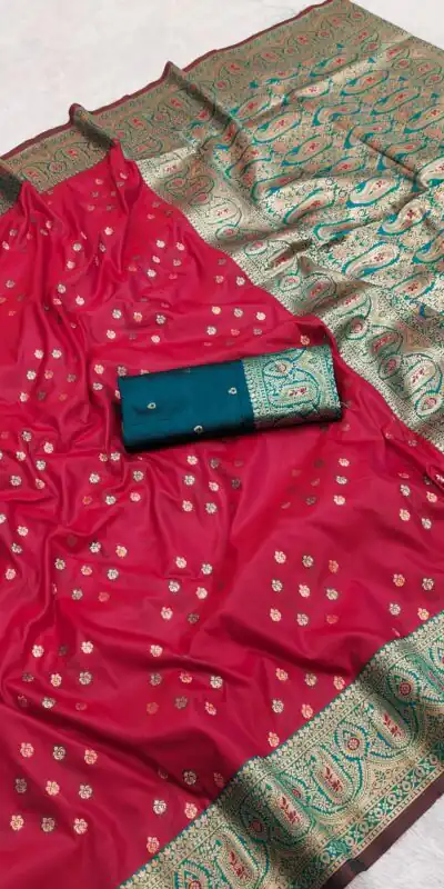 Pink Rich Banarasi Silk Zari Lace Work Saree | Sarees, Bollywood Sarees, Creative Sarees, Designer Sarees, Embroidered Sarees, Ethnic Saree, Modern Digital sarees, Party Wear Sarees