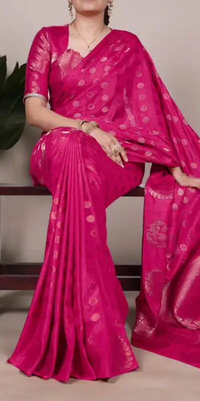 Pink Roop Weaving Saree | Sarees, Bollywood Sarees, Creative Sarees, Designer Sarees, Embroidered Sarees, Ethnic Saree, Modern Digital sarees, Party Wear Sarees