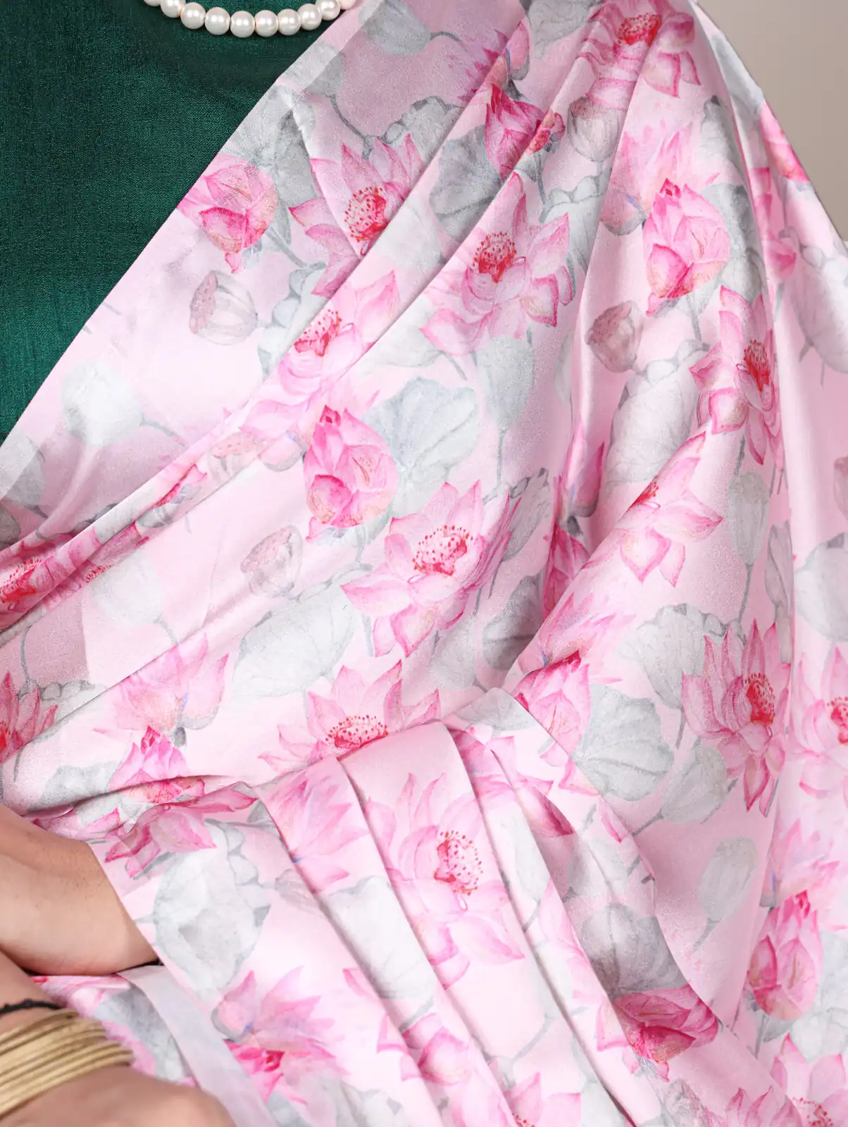 Pink Satin Silk Printed Saree | Sarees, Bollywood Sarees, Creative Sarees, Designer Sarees, Embroidered Sarees, Ethnic Saree, Modern Digital sarees, Party Wear Sarees