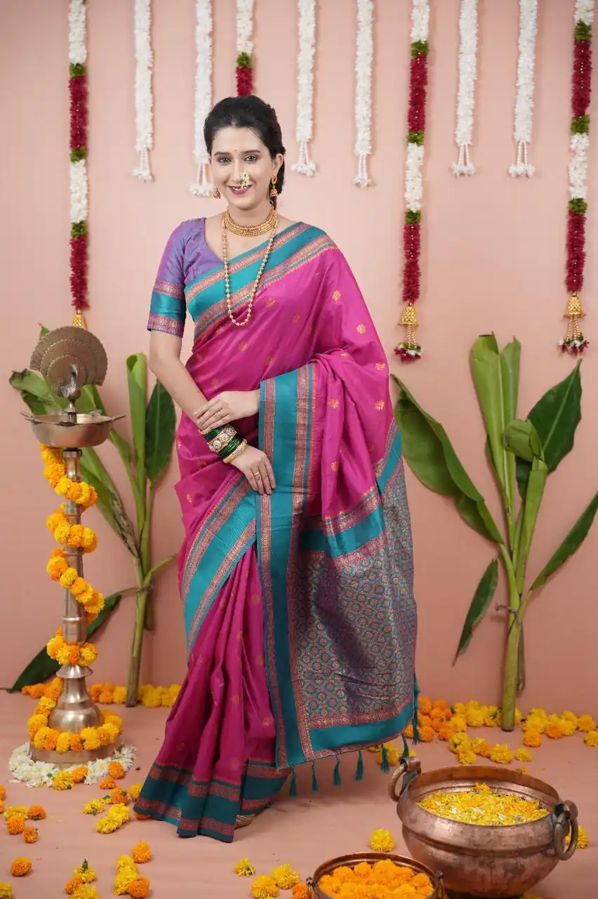 Pink Silk Paithni Weaving Zari Work Saree | Sarees, Bollywood Sarees, Creative Sarees, Designer Sarees, Embroidered Sarees, Ethnic Saree, Modern Digital sarees, Party Wear Sarees