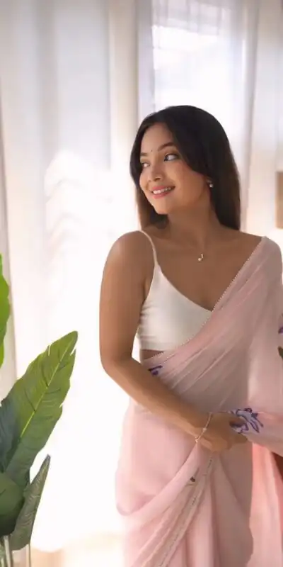 Pink Soft Georgette Silk Pari Work Saree | Sarees, Bollywood Sarees, Creative Sarees, Designer Sarees, Embroidered Sarees, Ethnic Saree, Modern Digital sarees, Party Wear Sarees