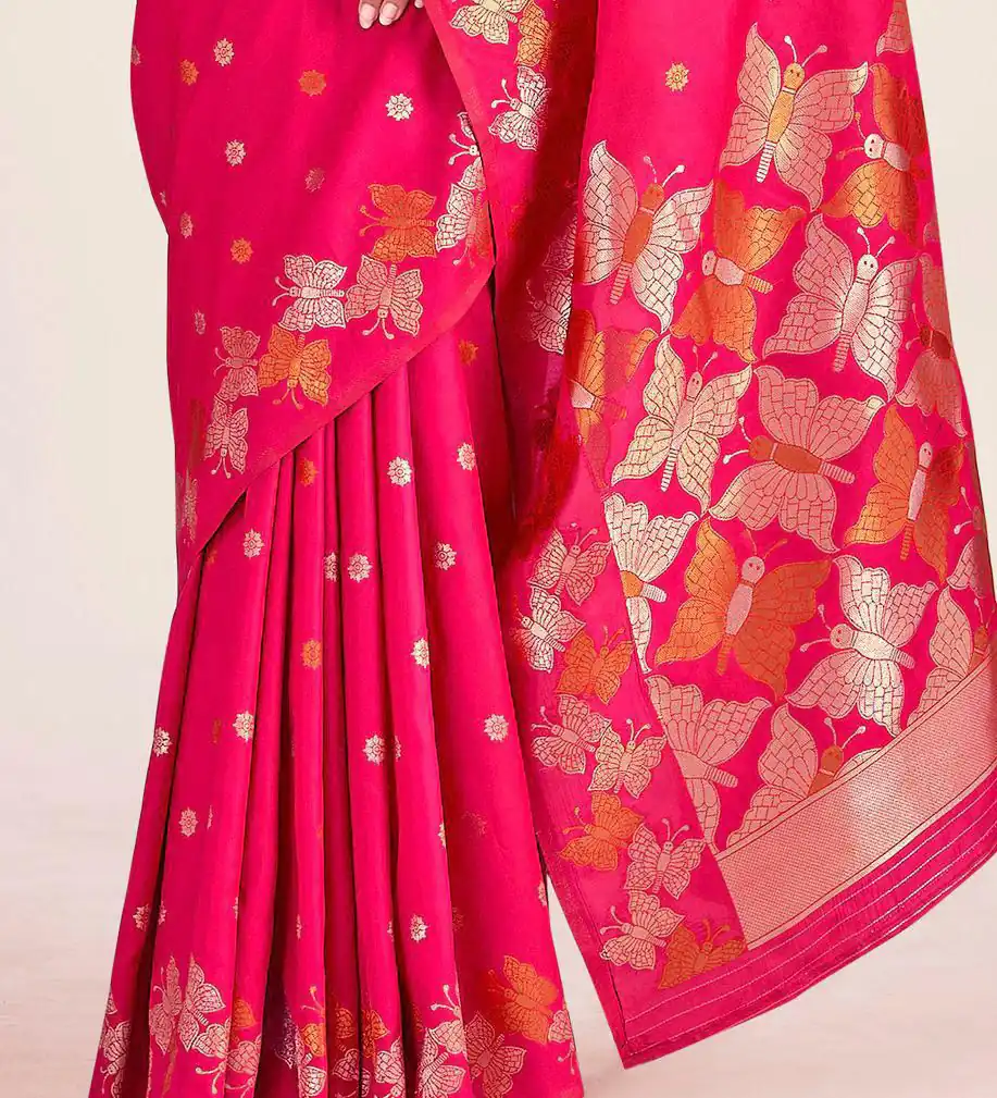 Pink Soft Lichi Silk Border Lace Work Saree | Sarees, Bollywood Sarees, Creative Sarees, Designer Sarees, Embroidered Sarees, Ethnic Saree, Modern Digital sarees, Party Wear Sarees