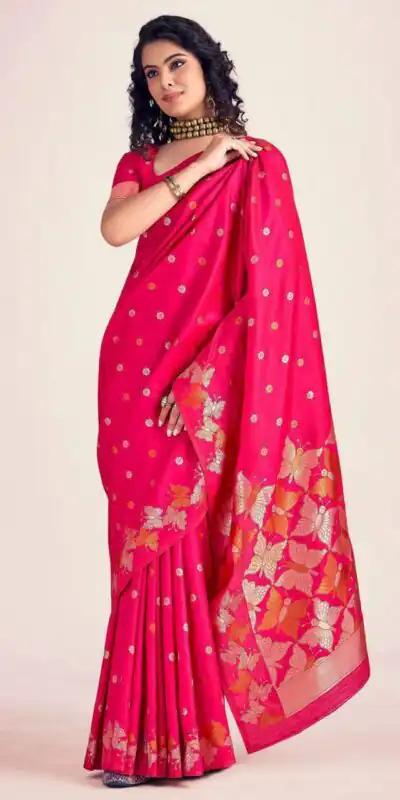 Pink Soft Lichi Silk Border Lace Work Saree | Sarees, Bollywood Sarees, Creative Sarees, Designer Sarees, Embroidered Sarees, Ethnic Saree, Modern Digital sarees, Party Wear Sarees