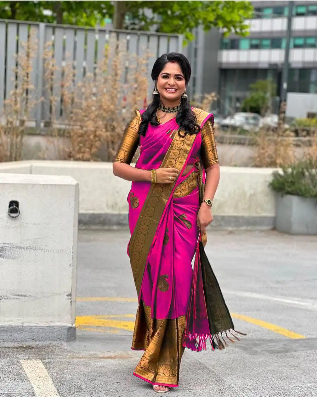 Pink Soft Lichi Silk Jacquard Work All Over Saree | Sarees, Bollywood Sarees, Creative Sarees, Designer Sarees, Embroidered Sarees, Ethnic Saree, Modern Digital sarees, Party Wear Sarees