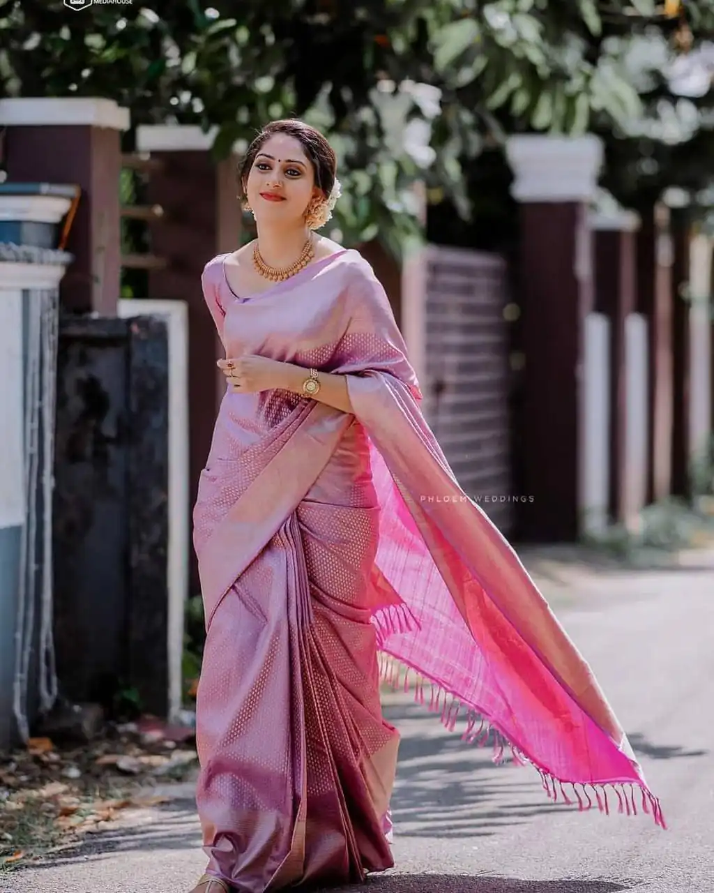 Pink Soft Lichi Silk Jacquard Work Saree | Sarees, Bollywood Sarees, Creative Sarees, Designer Sarees, Embroidered Sarees, Ethnic Saree, Modern Digital sarees, Party Wear Sarees