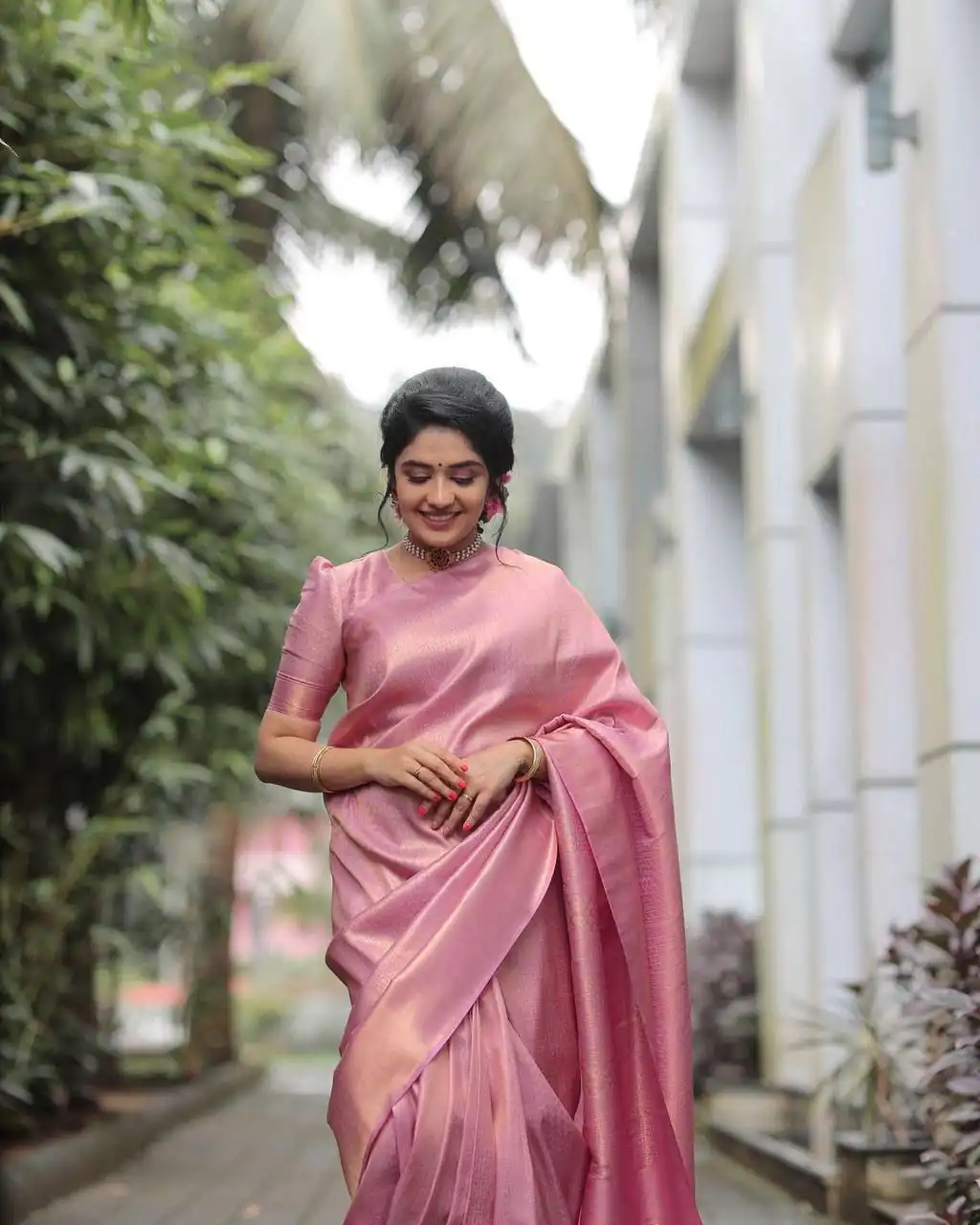 Pink Soft Lichi Silk Rich Pallu On All Over Saree | Sarees, Bollywood Sarees, Creative Sarees, Designer Sarees, Embroidered Sarees, Ethnic Saree, Modern Digital sarees, Party Wear Sarees