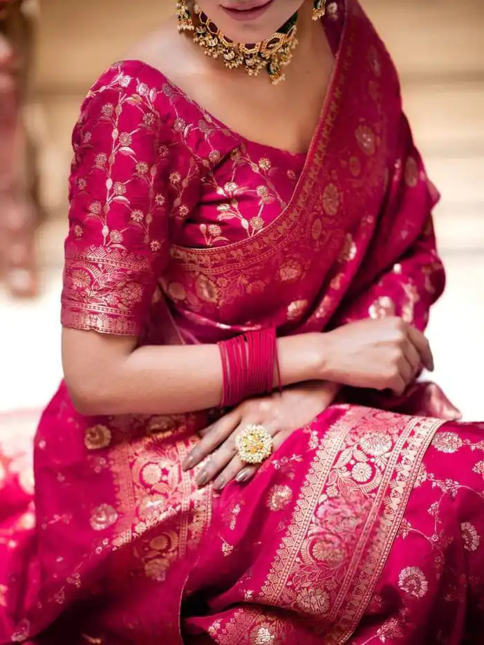 Pink Soft Lichi Silk With Jacquard Work Saree | Sarees, Bollywood Sarees, Creative Sarees, Designer Sarees, Embroidered Sarees, Ethnic Saree, Modern Digital sarees, Party Wear Sarees