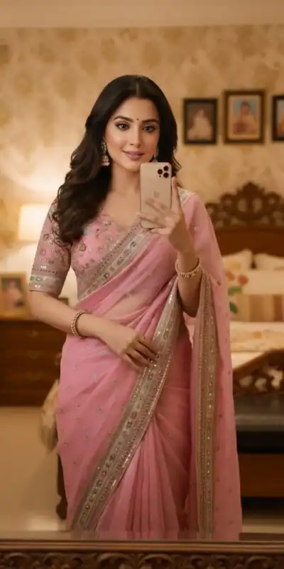 Pink Soft Organza Silk Lace Embroidery Work Saree | Sarees, Bollywood Sarees, Creative Sarees, Designer Sarees, Embroidered Sarees, Ethnic Saree, Modern Digital sarees, Party Wear Sarees