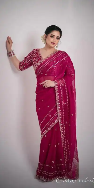 Pink Soft Space Silk Zari Embroidery Work Saree | Sarees, Bollywood Sarees, Creative Sarees, Designer Sarees, Embroidered Sarees, Ethnic Saree, Modern Digital sarees, Party Wear Sarees
