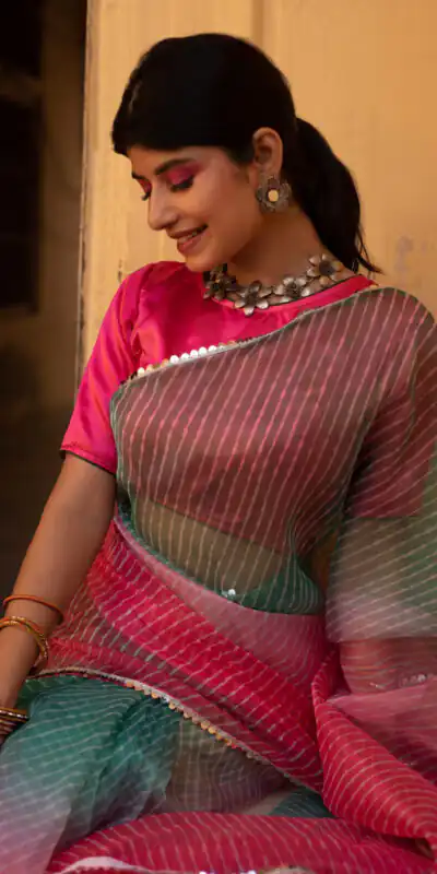 Pink Soft T.b. Organza Silk Sequins Work Saree | Sarees, Bollywood Sarees, Creative Sarees, Designer Sarees, Embroidered Sarees, Ethnic Saree, Modern Digital sarees, Party Wear Sarees
