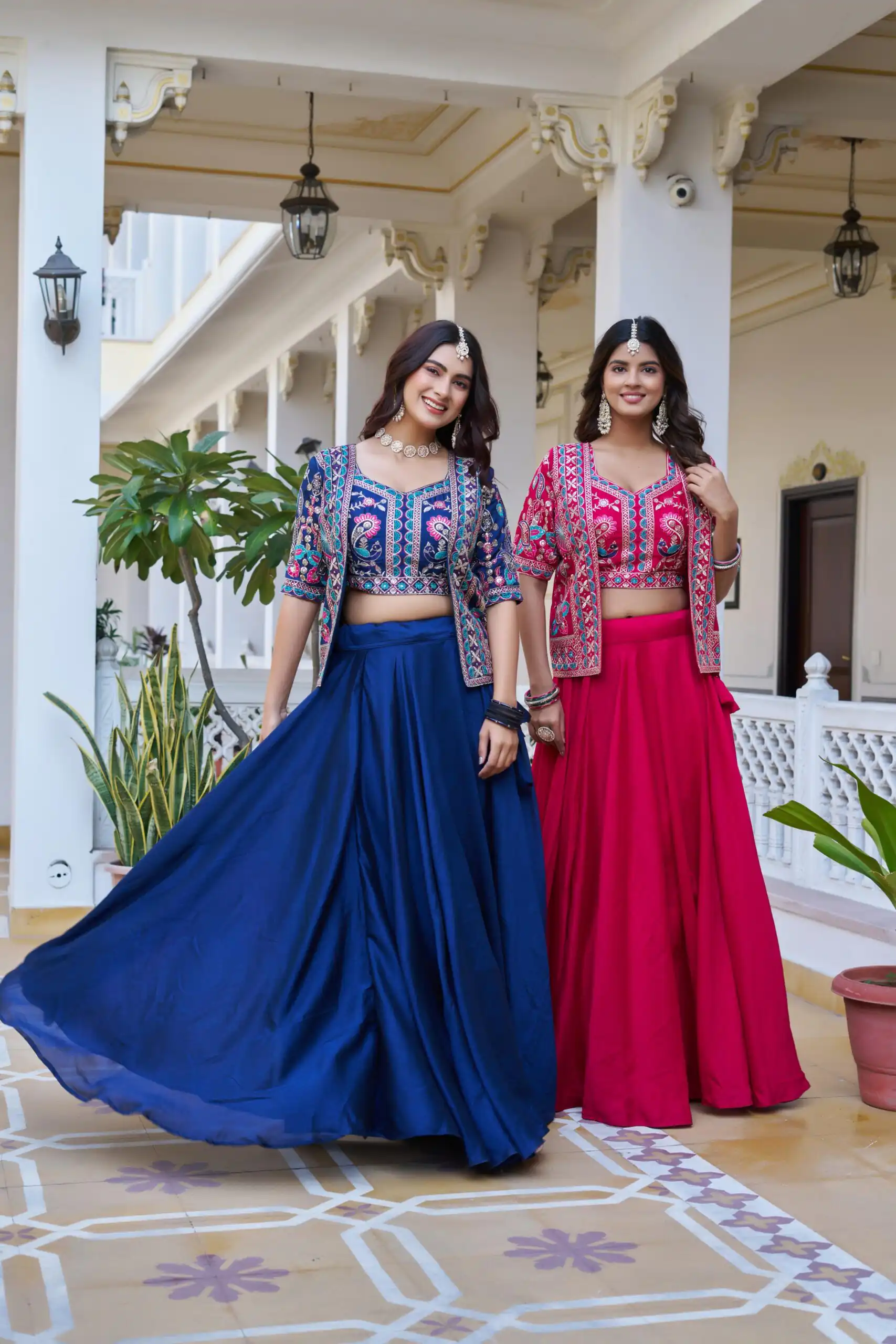 Pink Vichitra Embroidery Thread Work Lehenga Choli | Lehenga, Bollywood Lehenga, Creative Lehenga, Designer Lehenga, Embroidered Lehenga, Party Wear Lehenga