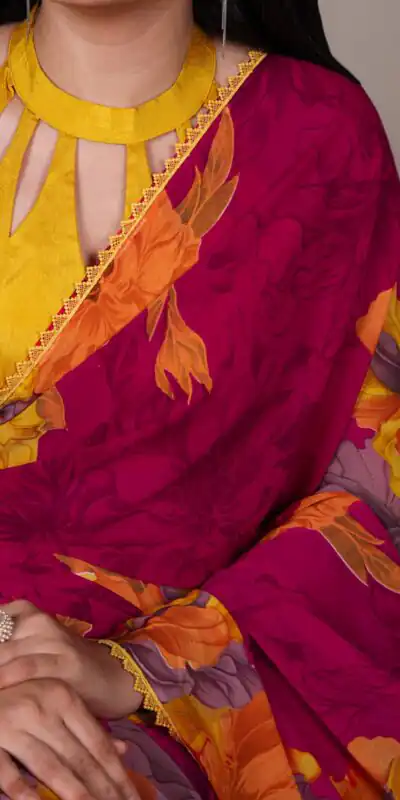Pink Weightless Marbal Lace Border Work Saree | Sarees, Bollywood Sarees, Creative Sarees, Designer Sarees, Embroidered Sarees, Ethnic Saree, Modern Digital sarees, Party Wear Sarees