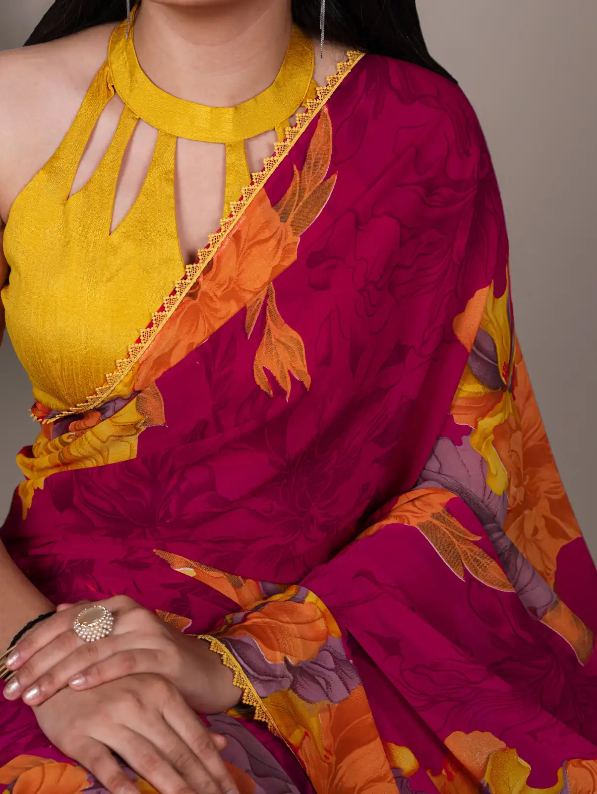 Pink Weightless Marbal Lace Border Work  Saree | Sarees, Bollywood Sarees, Creative Sarees, Designer Sarees, Embroidered Sarees, Ethnic Saree, Modern Digital sarees, Party Wear Sarees
