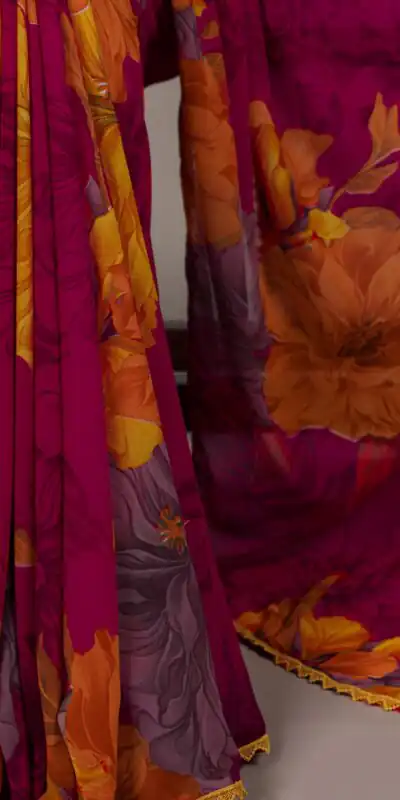 Pink Weightless Marbal Lace Border Work Saree | Sarees, Bollywood Sarees, Creative Sarees, Designer Sarees, Embroidered Sarees, Ethnic Saree, Modern Digital sarees, Party Wear Sarees