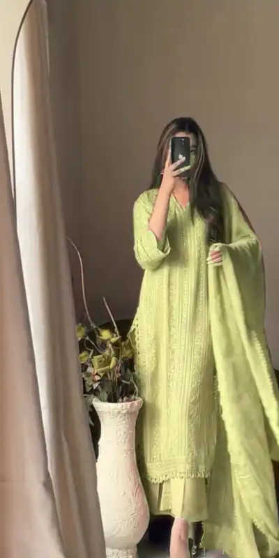 Pista Chinon Cotton Thread Embroidery Work Salwar Suit | Jump Suits, Salwar suit, Casual Suits, Creative suits, Designer Suits, Palazzo Suits, Party Wear Suits, Patiala Suits, Straight Suits