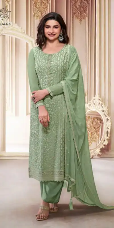Pista Chinon Zari Embroidery Work Salwar Suit | Jump Suits, Salwar suit, Casual Suits, Creative suits, Designer Suits, Palazzo Suits, Party Wear Suits, Patiala Suits, Straight Suits