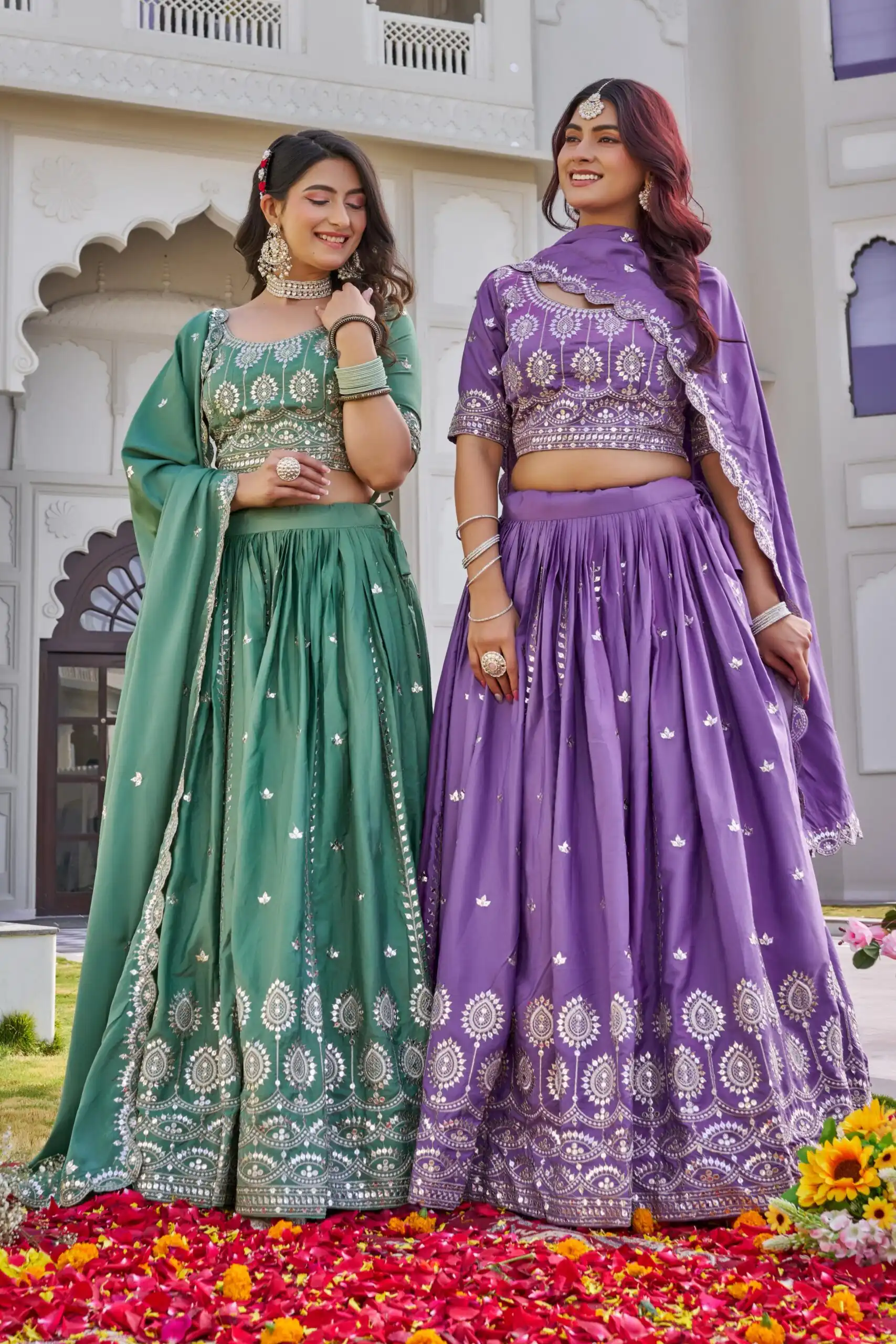Pista Crap Silk Embroidery Work Lehenga Choli | Lehenga, Bollywood Lehenga, Creative Lehenga, Designer Lehenga, Embroidered Lehenga, Party Wear Lehenga