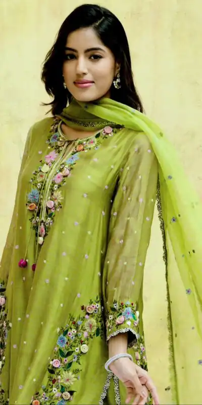 Pista Faux Georgette Embroidery Lace Work Salwar Suit | Jump Suits, Tops & Bottoms, Track Suits, Salwar suit, Casual Suits, Creative suits, Designer Suits, Palazzo Suits, Party Wear Suits, Patiala Suits, Straight Suits, Trendy Wear