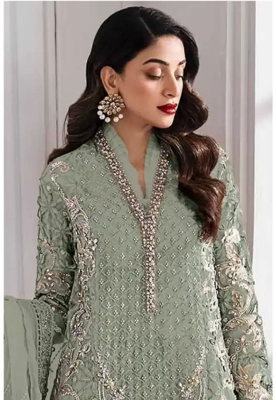 Pista Georgette Sequence Khatli Work Salwar Suit | Jump Suits, Salwar suit, Casual Suits, Creative suits, Designer Suits, Palazzo Suits, Party Wear Suits, Patiala Suits, Straight Suits