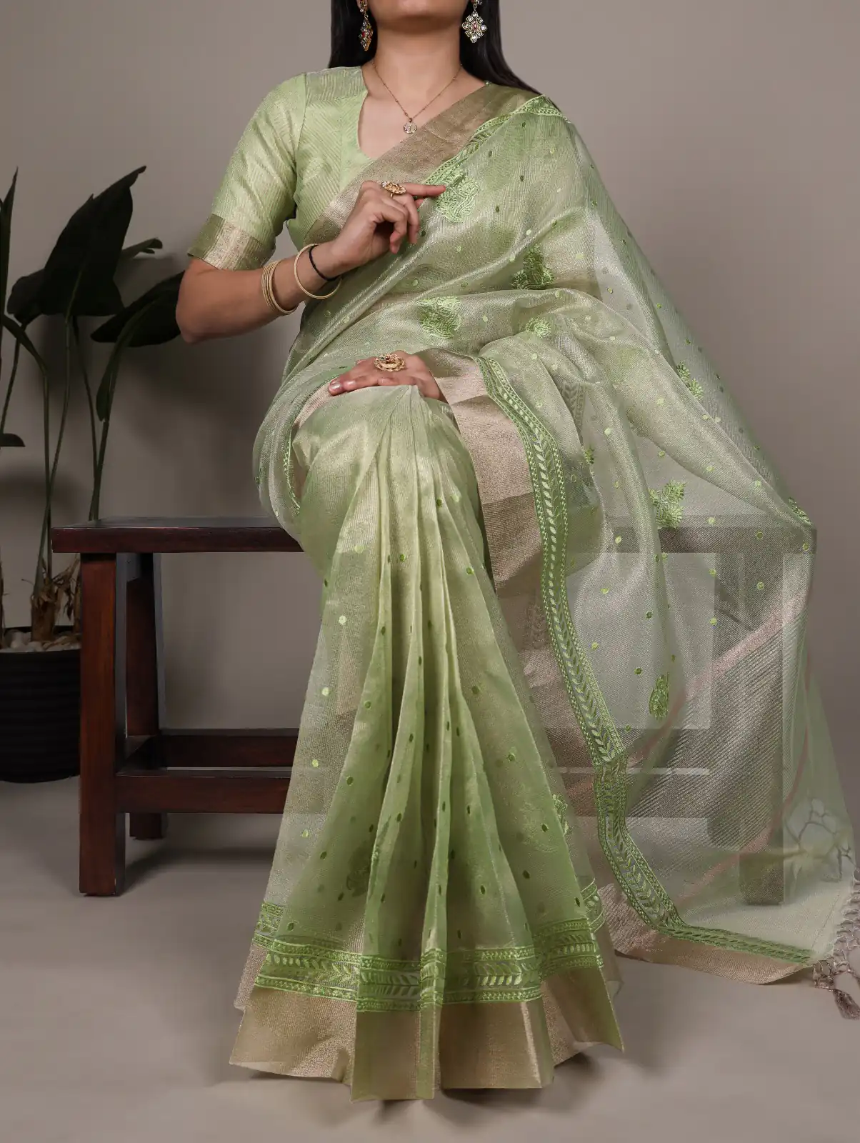 Pista Poly Shimmer Embroidery Work Saree | Sarees, Bollywood Sarees, Creative Sarees, Designer Sarees, Embroidered Sarees, Ethnic Saree, Modern Digital sarees, Party Wear Sarees