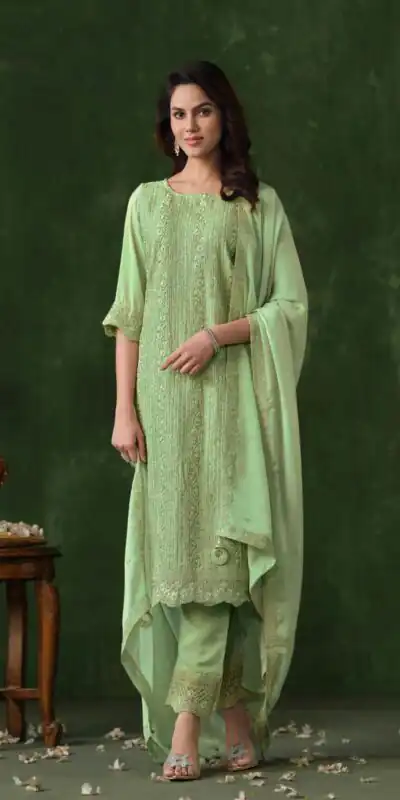 Pista Rangoli Coding Sequence Work Salwar Suit | Jump Suits, Salwar suit, Casual Suits, Creative suits, Designer Suits, Palazzo Suits, Party Wear Suits, Patiala Suits, Straight Suits