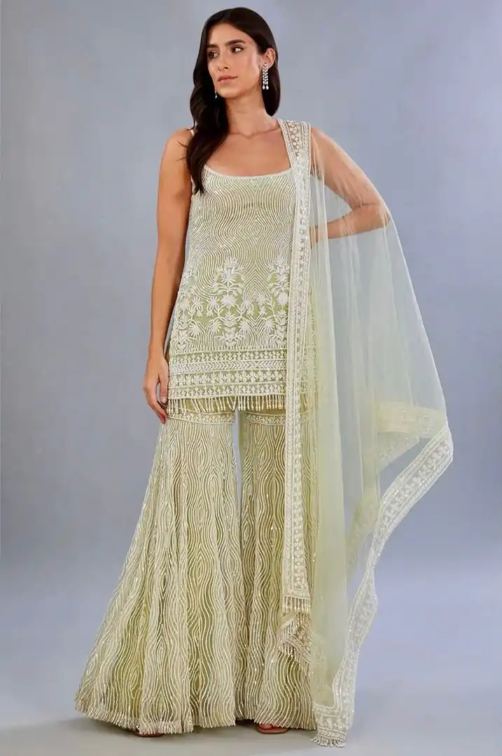 Pista Soft Net Sequence Work Salwar Suit | Jump Suits, Salwar suit, Casual Suits, Creative suits, Designer Suits, Palazzo Suits, Party Wear Suits, Patiala Suits, Straight Suits