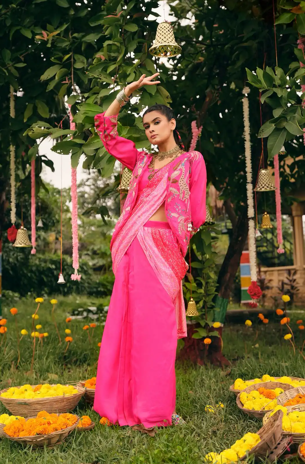 Pretty Pink Shimmer Embroidery Cowrie Work Saree | Sarees, Bollywood Sarees, Creative Sarees, Designer Sarees, Embroidered Sarees, Ethnic Saree, Modern Digital sarees, Party Wear Sarees