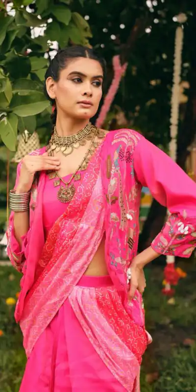 Pretty Pink Shimmer Embroidery Cowrie Work Saree | Sarees, Bollywood Sarees, Creative Sarees, Designer Sarees, Embroidered Sarees, Ethnic Saree, Modern Digital sarees, Party Wear Sarees