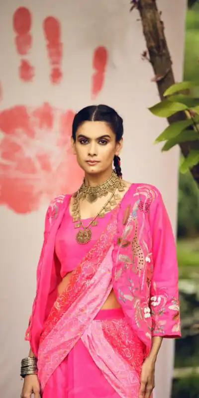Pretty Pink Shimmer Embroidery Cowrie Work Saree | Sarees, Bollywood Sarees, Creative Sarees, Designer Sarees, Embroidered Sarees, Ethnic Saree, Modern Digital sarees, Party Wear Sarees