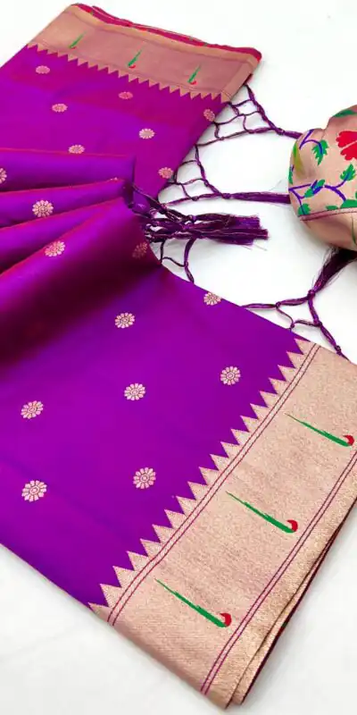 Purple A Pethani Silk Lace Zari Work Saree | Sarees, Bollywood Sarees, Creative Sarees, Designer Sarees, Embroidered Sarees, Ethnic Saree, Modern Digital sarees, Party Wear Sarees
